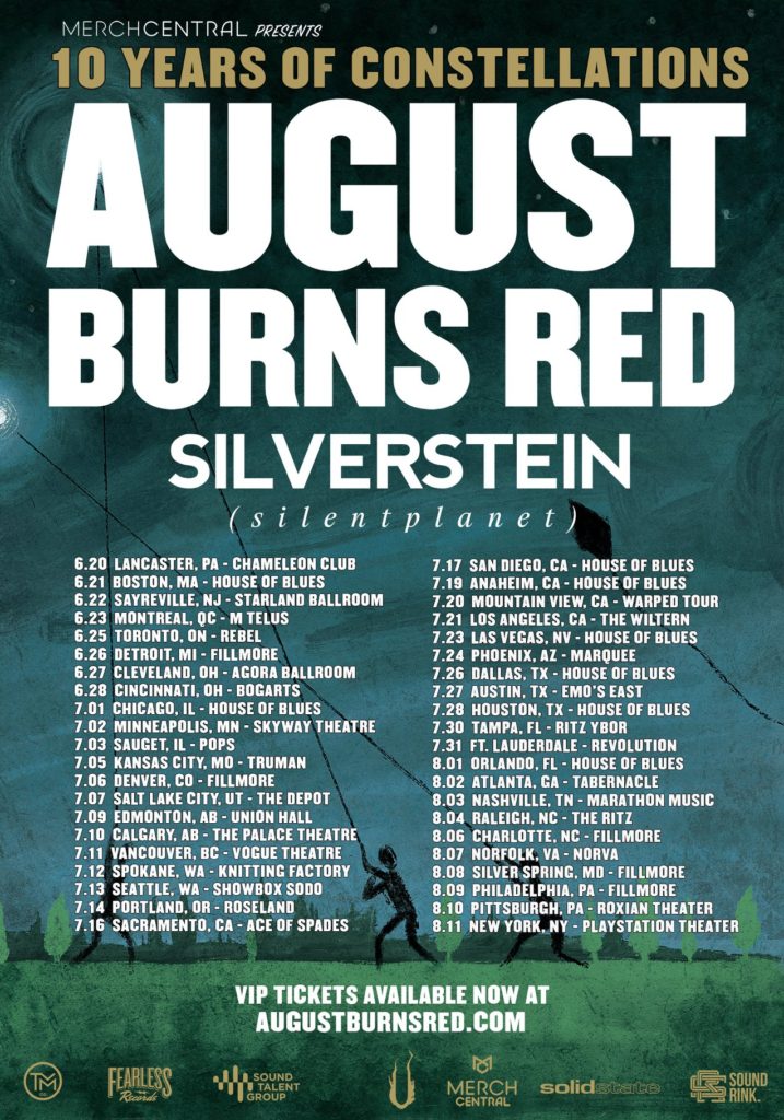 August Burns Red 2019 Tour