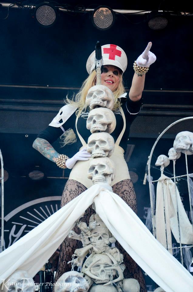 SPILLING BLOOD AT UPROAR FESTIVAL 2012 WITH MARIA BRINK OF IN THIS MOMENT
