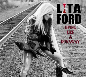 Lita Ford Living like a Runaway cover