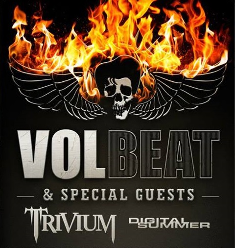 VOLBEAT ANNOUNCE 2014 NORTH AMERICAN TOUR WITH TRIVIUM AND DIGITAL SUMMER
