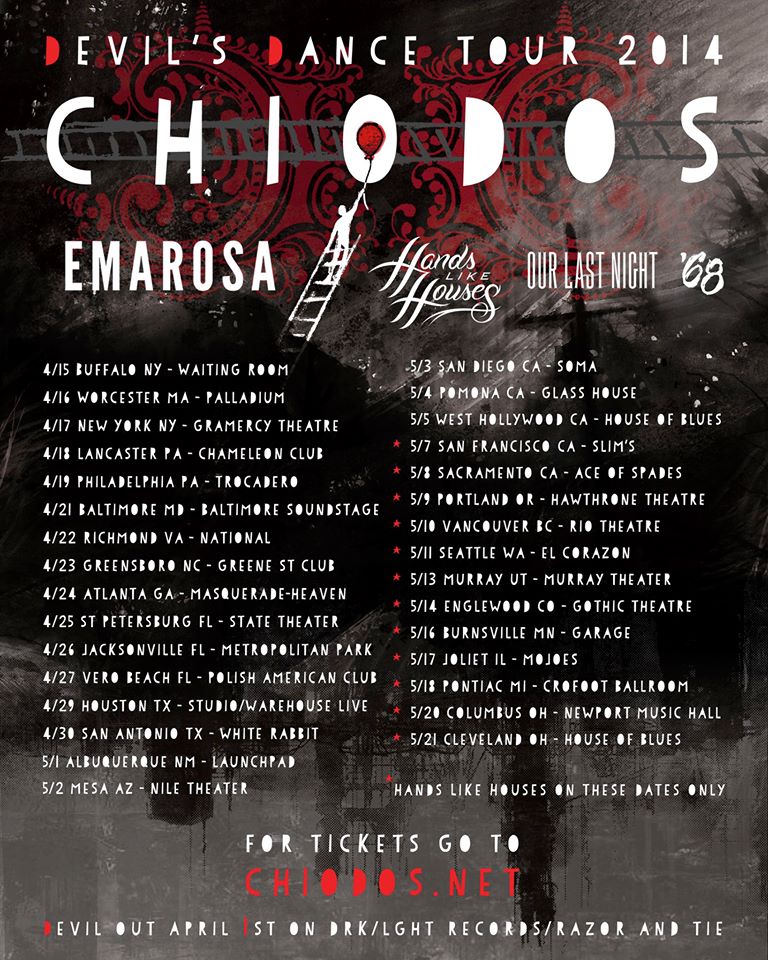 Chiodos tour