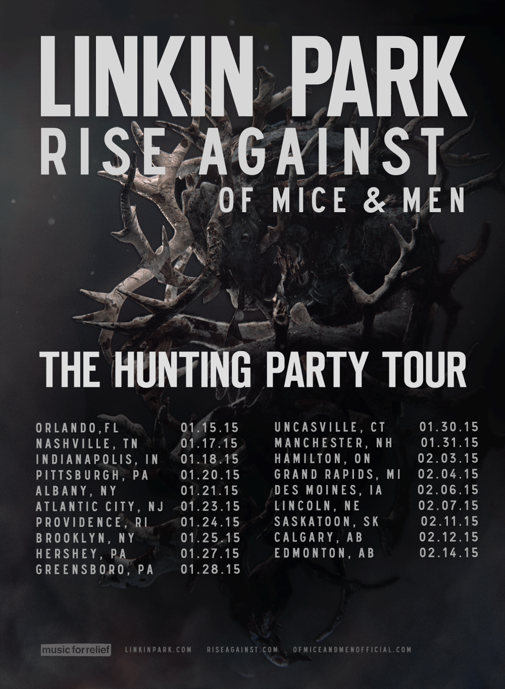 Linkin Park Rise Against Of Mice & Men Tour