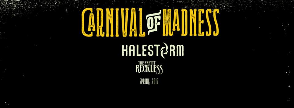 HALESTORM and THE PRETTY RECKLESS SET FOR 2015 CARNIVAL OF MADNESS TOUR