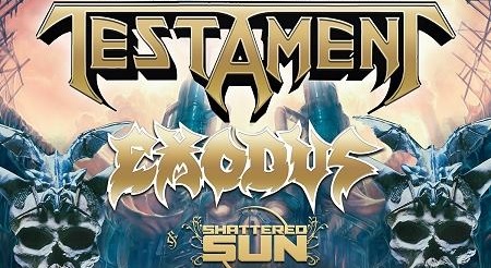 TESTAMENT and EXODUS ANNOUNCE THE DARK ROOTS OF THRASH TOUR II with SPECIAL GUESTS SHATTERED SUN