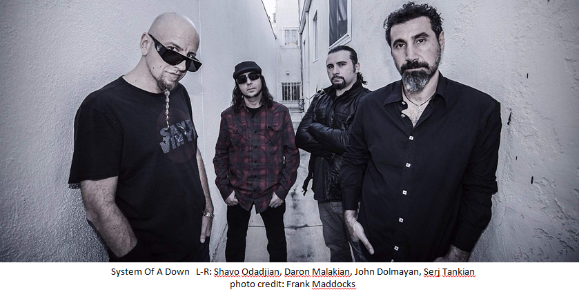 System Of A Down Announce 2018 U.S. Tour Dates