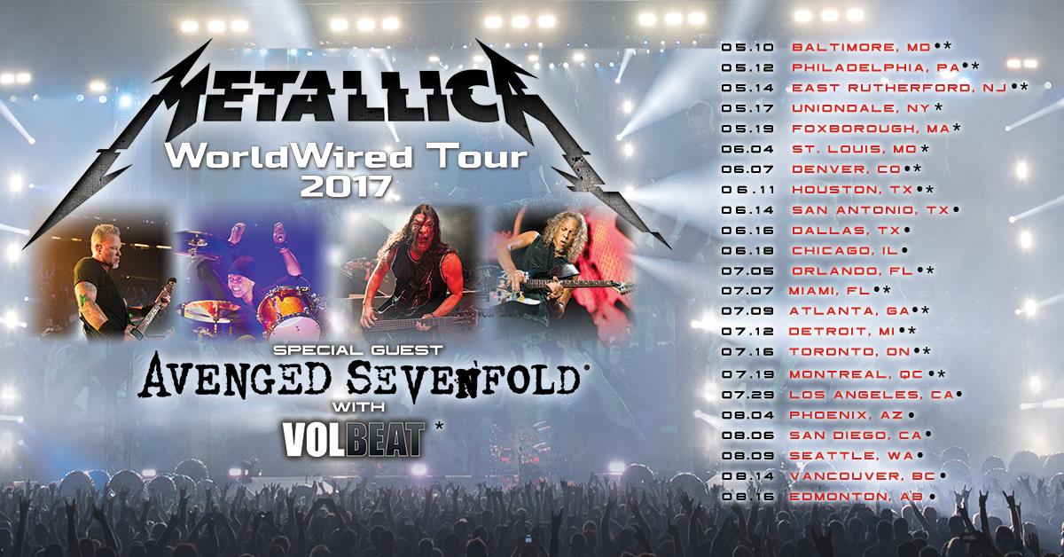 Metallica 2017 Tour - The Rock Revival