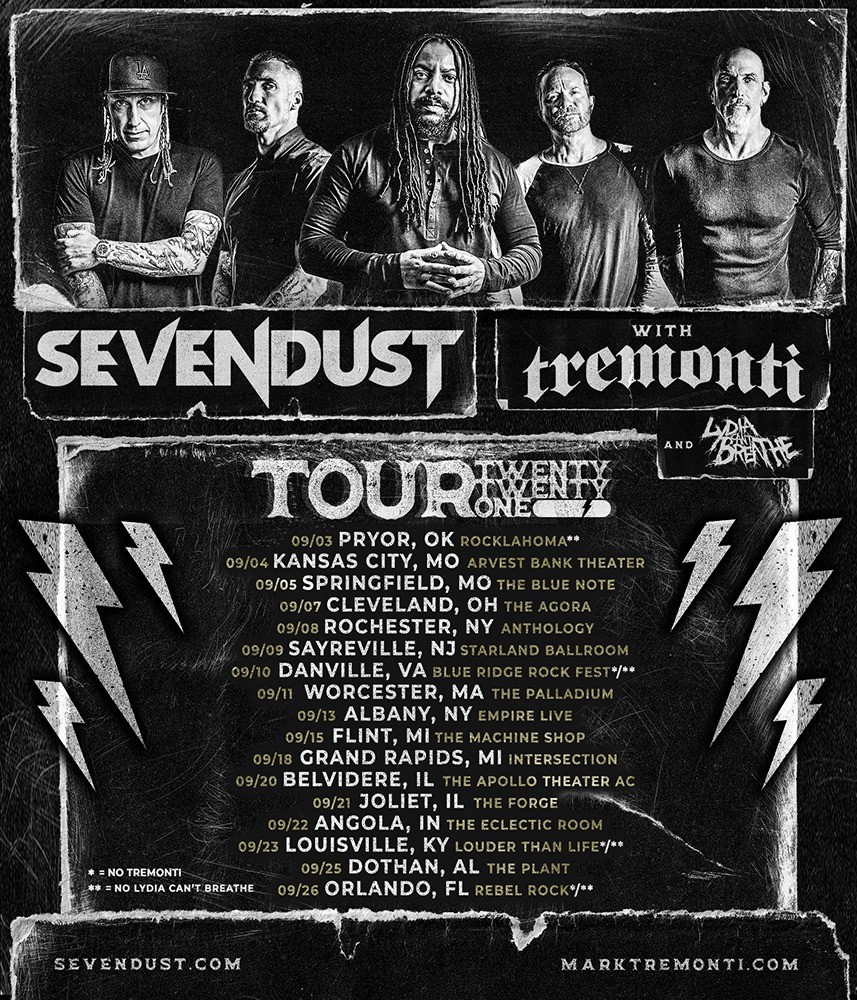 Sevendust Announce MiniTour With Tremonti The Rock Revival