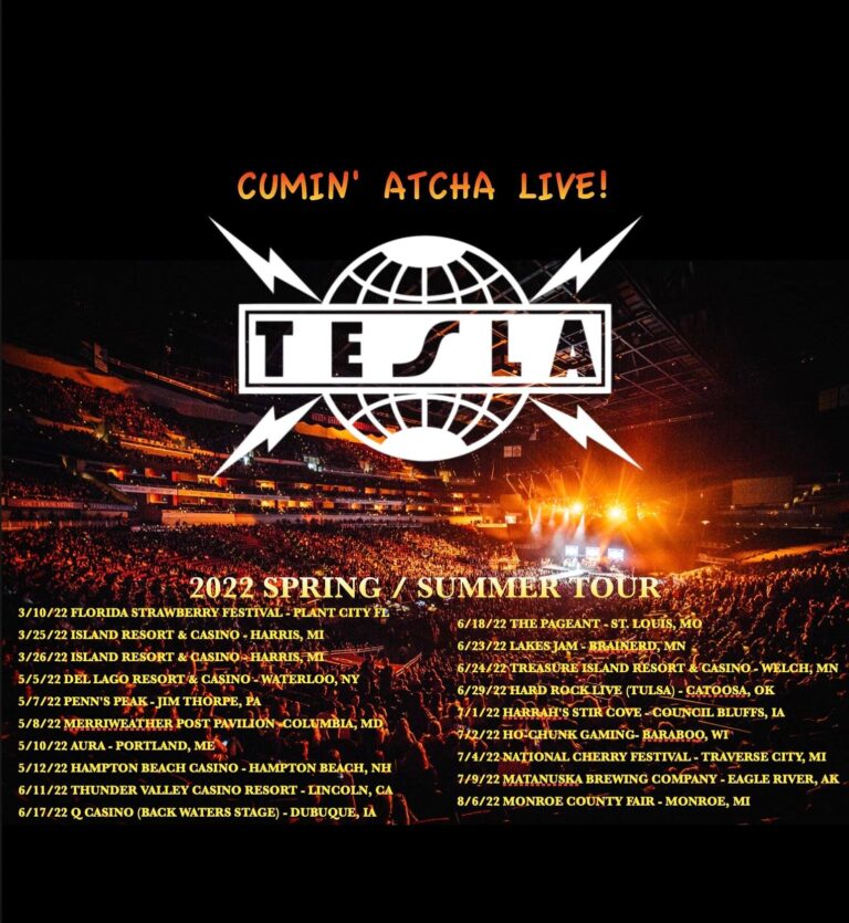 Tesla Announce 2022 Tour Dates The Rock Revival