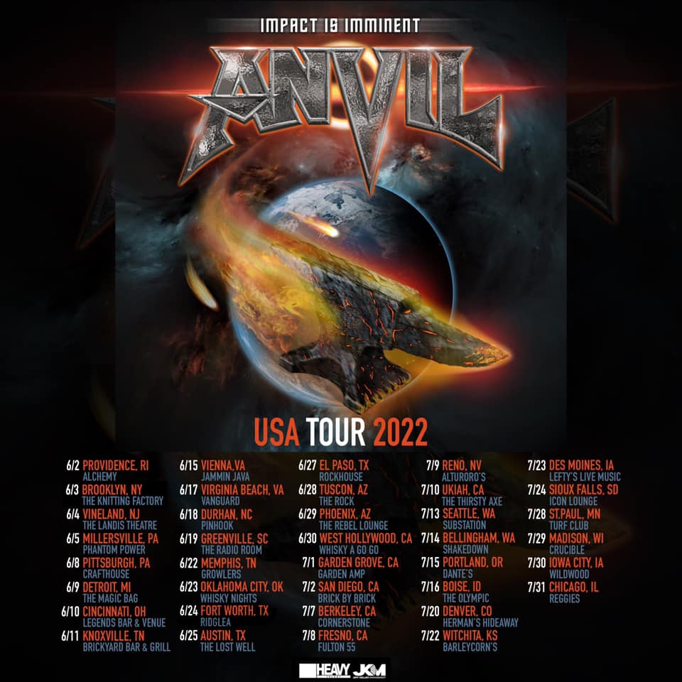 Anvil 2022 tour