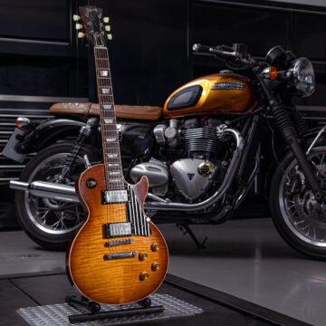 Gibson Guitars, Triumph Motorcycles Create One-of-a-Kind Custom Les Paul and Motorcycle