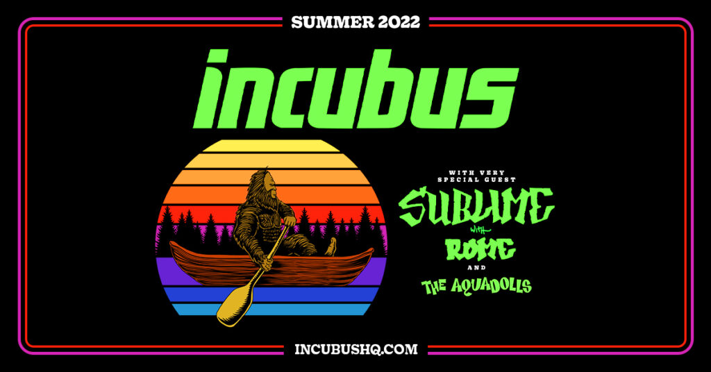 Incubus Sublime with Rome 2022 tour