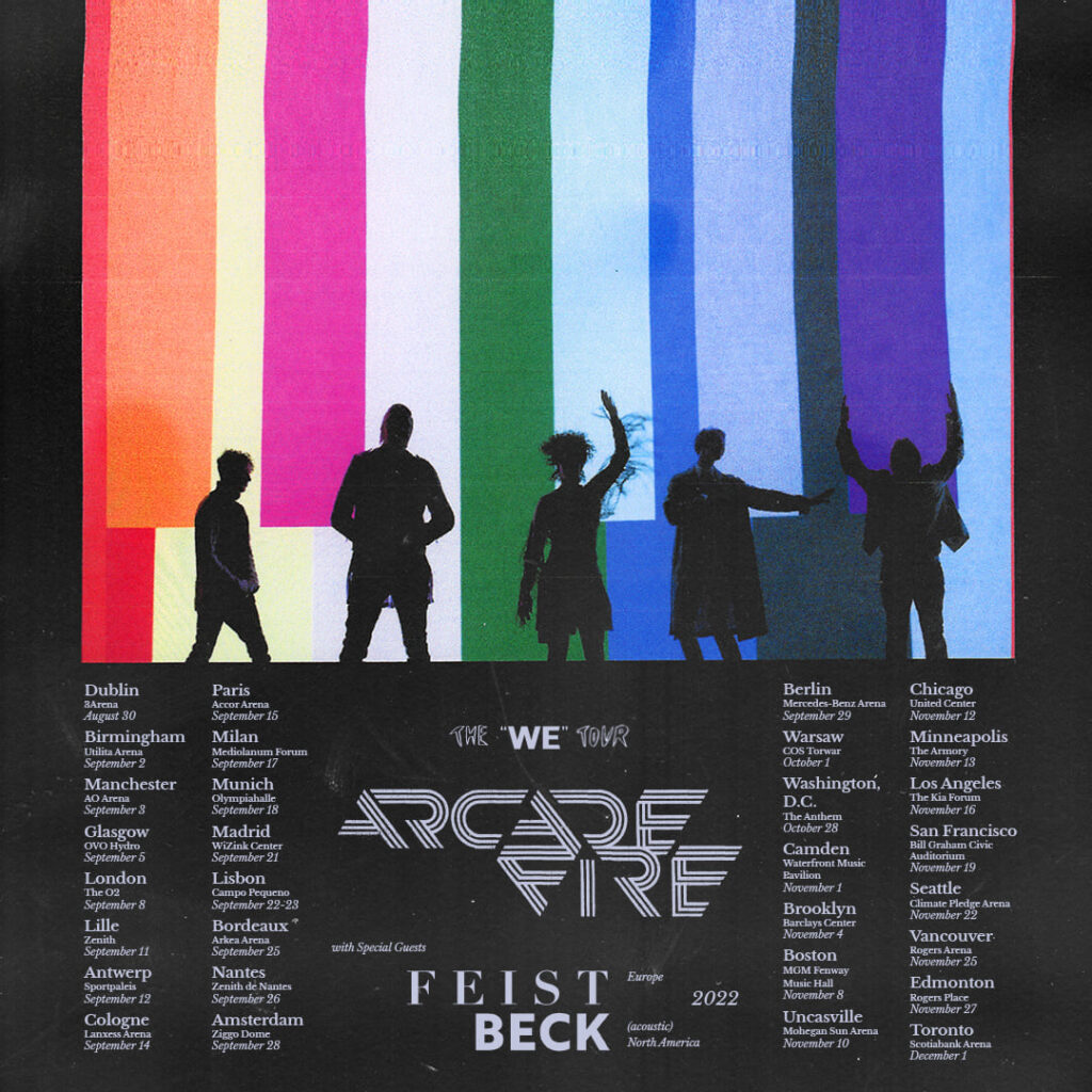 Arcade Fire 2022 tour