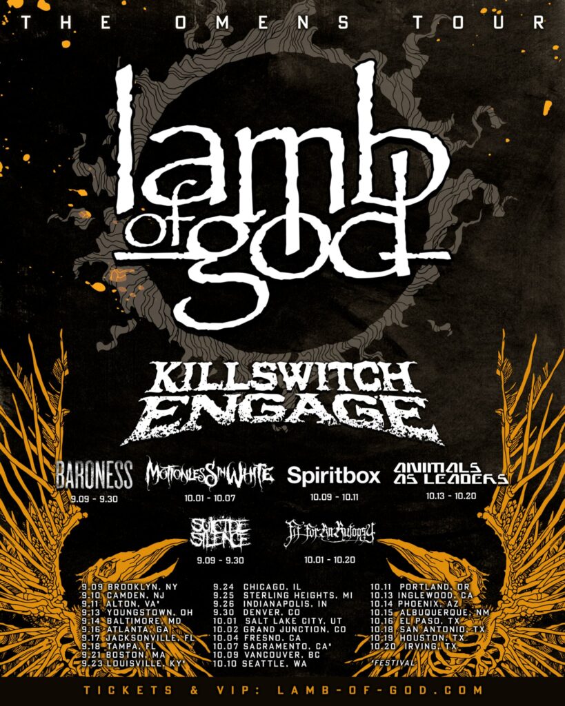 Lamb of God 2022 tour