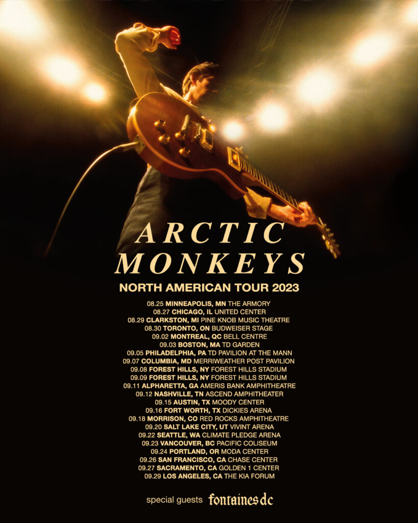 Arctic Monkeys 2023 North American tour dates