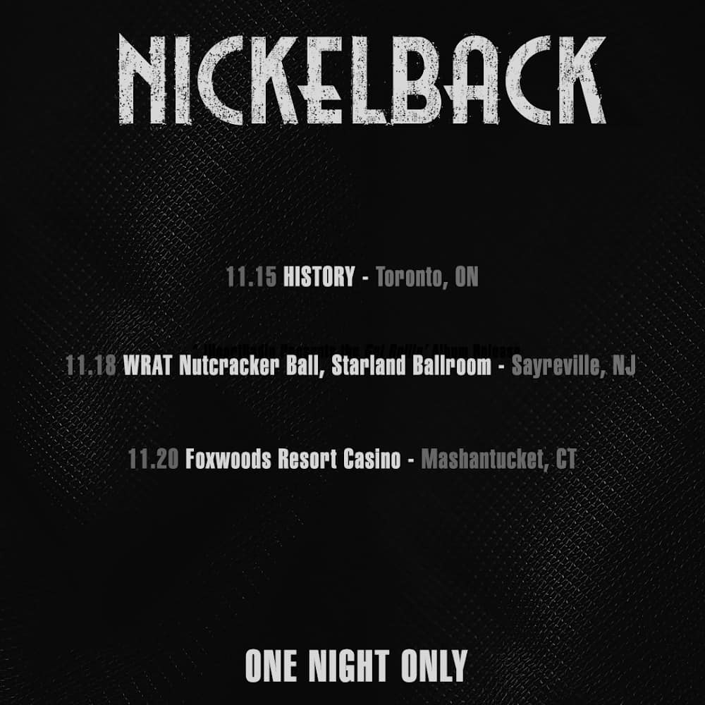 Nickelback 2022 tour