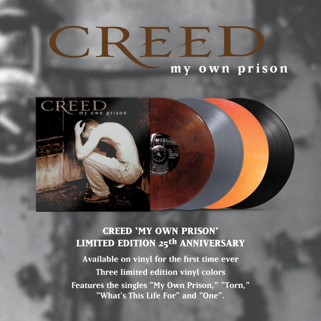 Creed My Own Prison 25th anniversary vinyl reissue