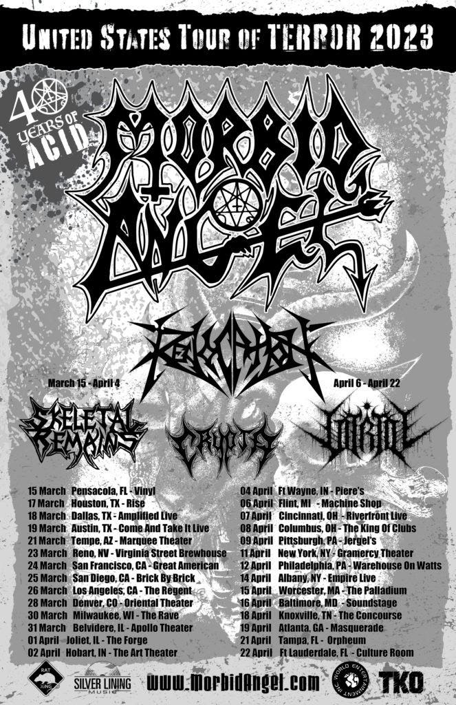 Morbid Angel 2023 tour