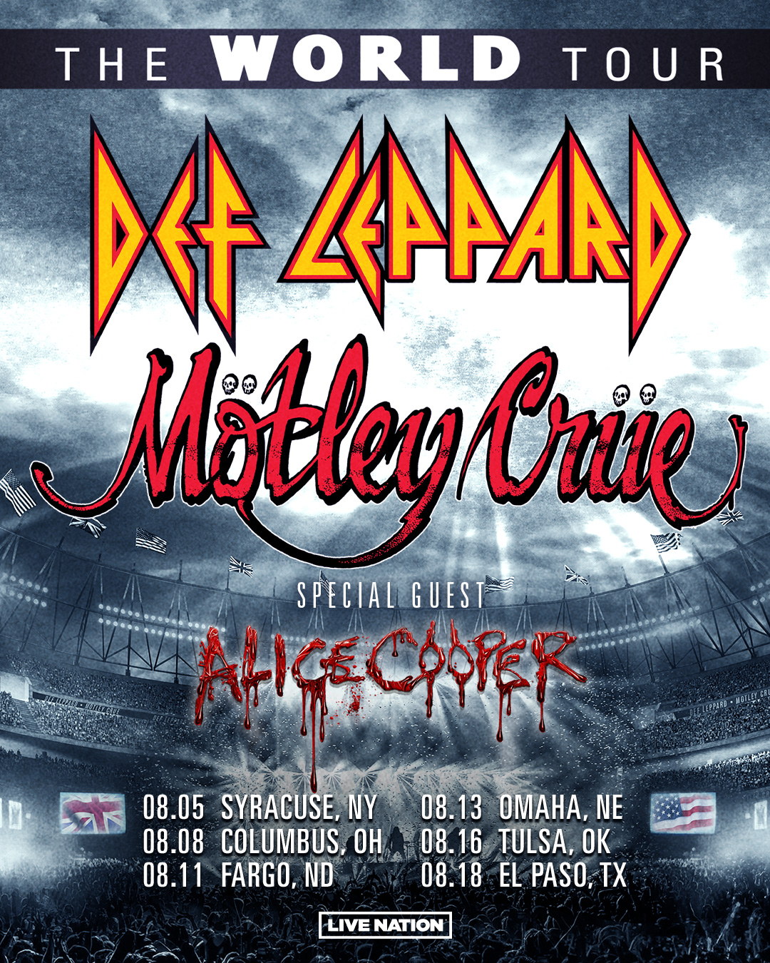 Def Leppard, Mötley Crüe Announce 2023 U.S. Tour Dates with Alice