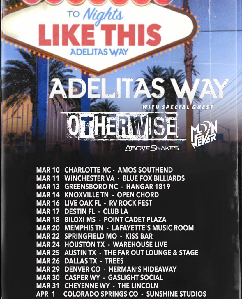 Adelitas Way Otherwise tour 2023