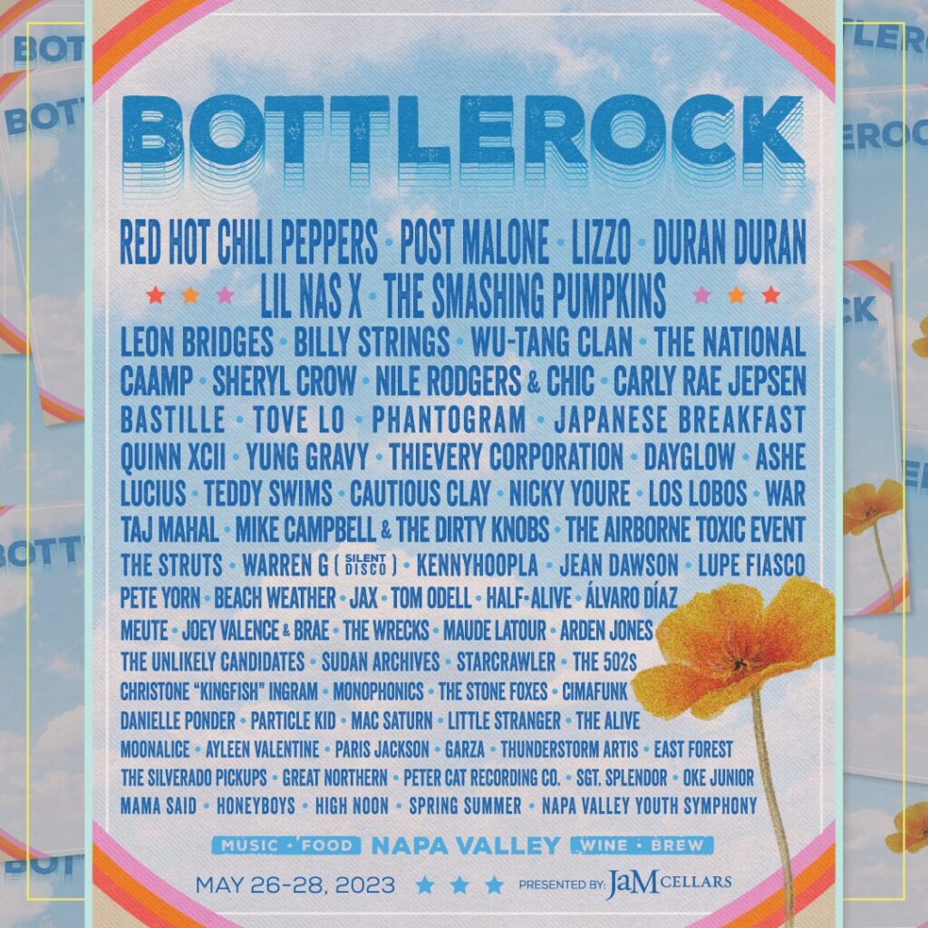 BottleRock 2022 Lineup Announced Red Hot Chili Peppers, The Smashing