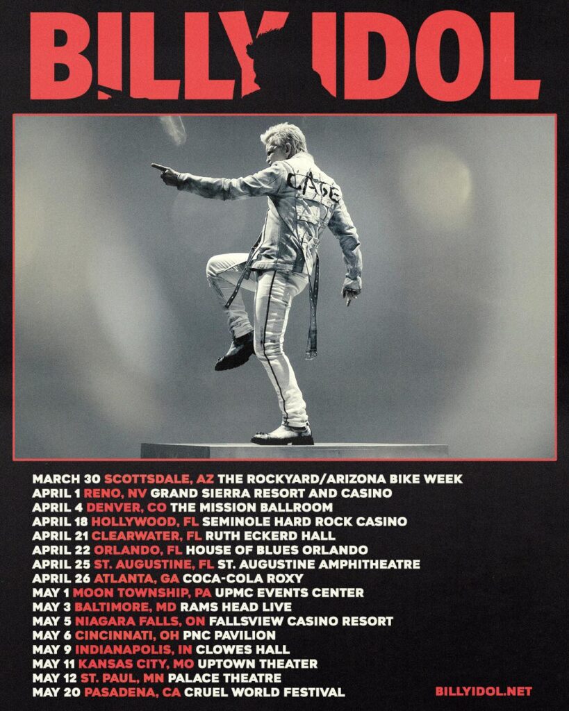 Billy Idol 2023 tour