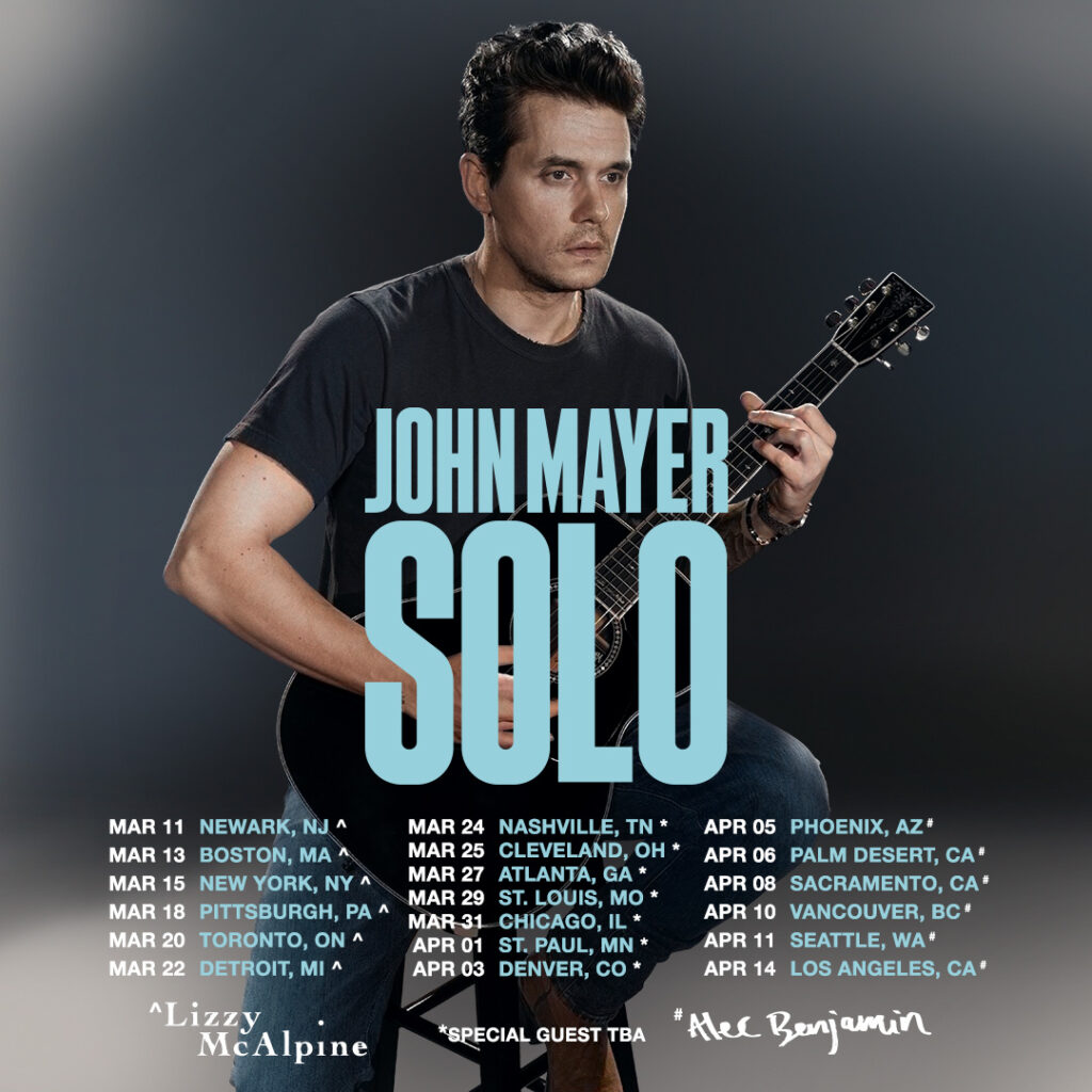 John Mayer Announces 2023 Solo Tour The Rock Revival