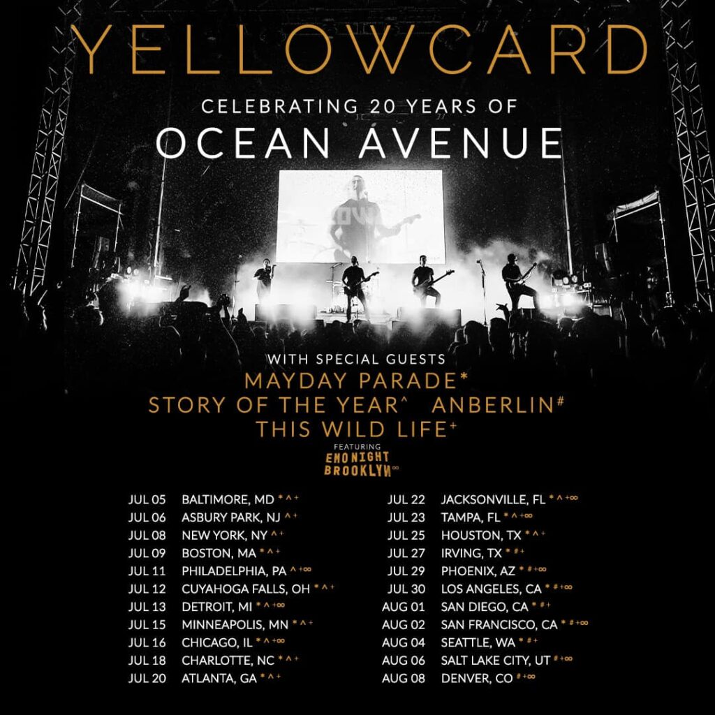 Yellowcard 2023 tour