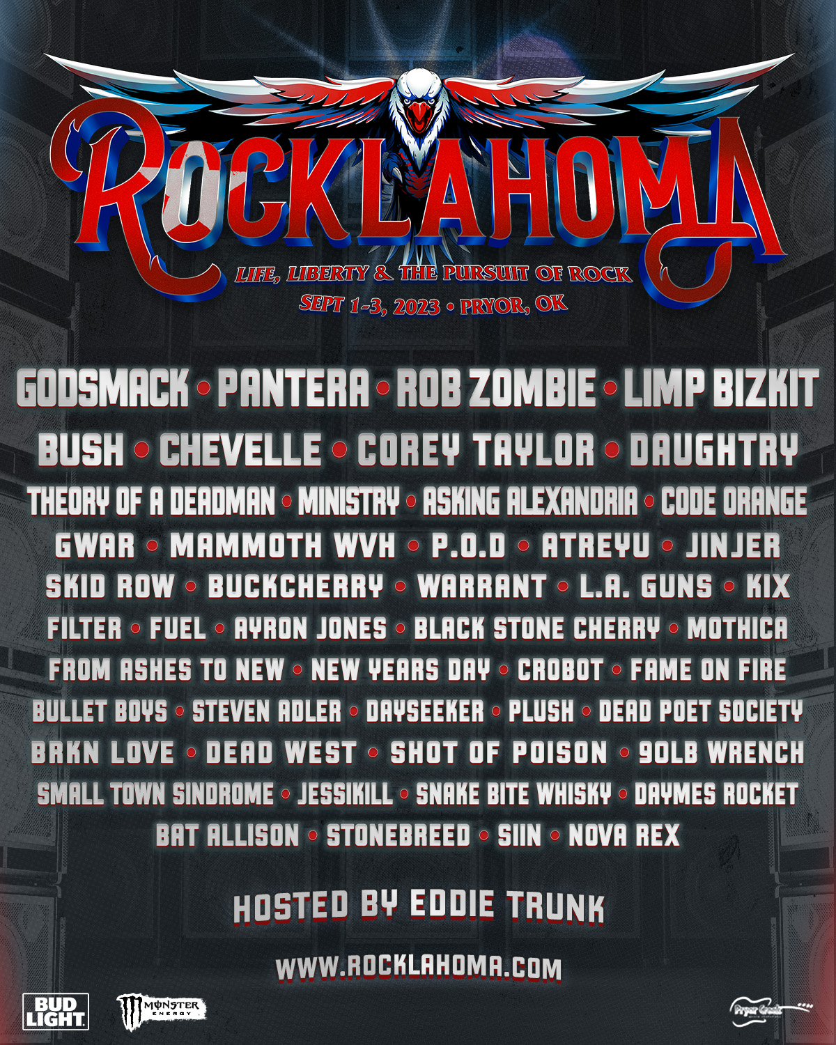 Rocklahoma Godsmack, Pantera, Rob Zombie Lead 2023 Lineup The Rock