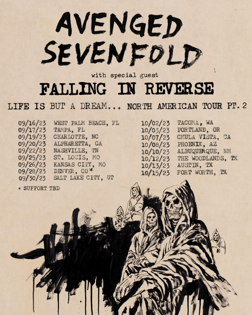 Avenged Sevenfold Announce Second Leg of 2023 Tour - The Rock Revival