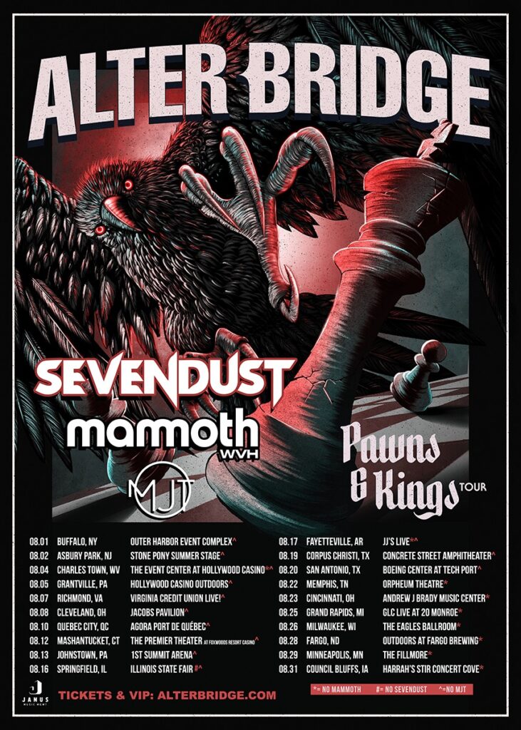 Alter Bridge Sevendust MammothWVH 2023 tour