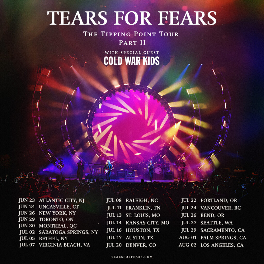 Tears For Fears Announce 2023 North American Tour - Pop Culture Madness ...