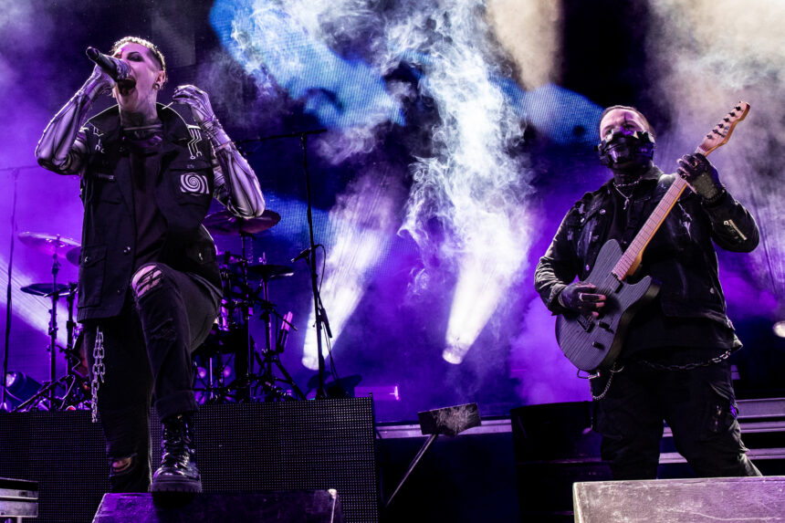  Motionless In White Announce 2023 North American Tour - The Rock Revival Illustration 