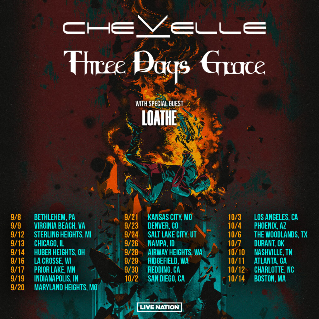 Chevelle Three Days Grace 2023 tour