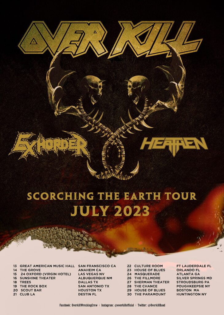 Overkill 2023 tour