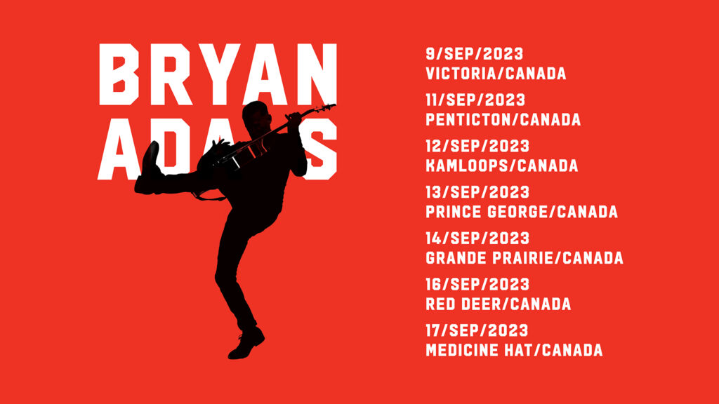 Bryan Adams 2023 Canadian Tour