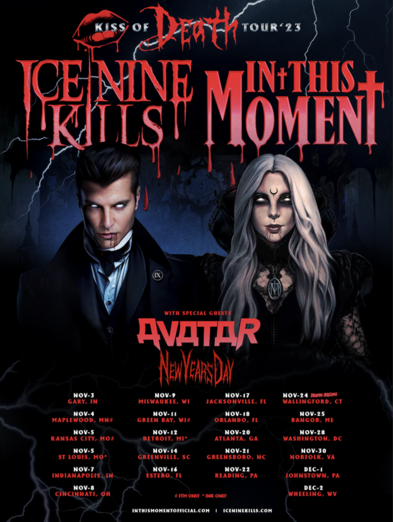 Ice Nine Kills, In This Moment Announce 2023 Tour Pop Culture Madness