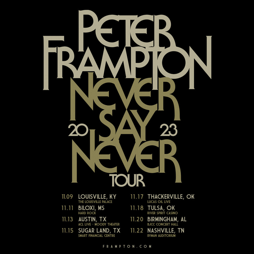 Peter Frampton 2023 fall tour