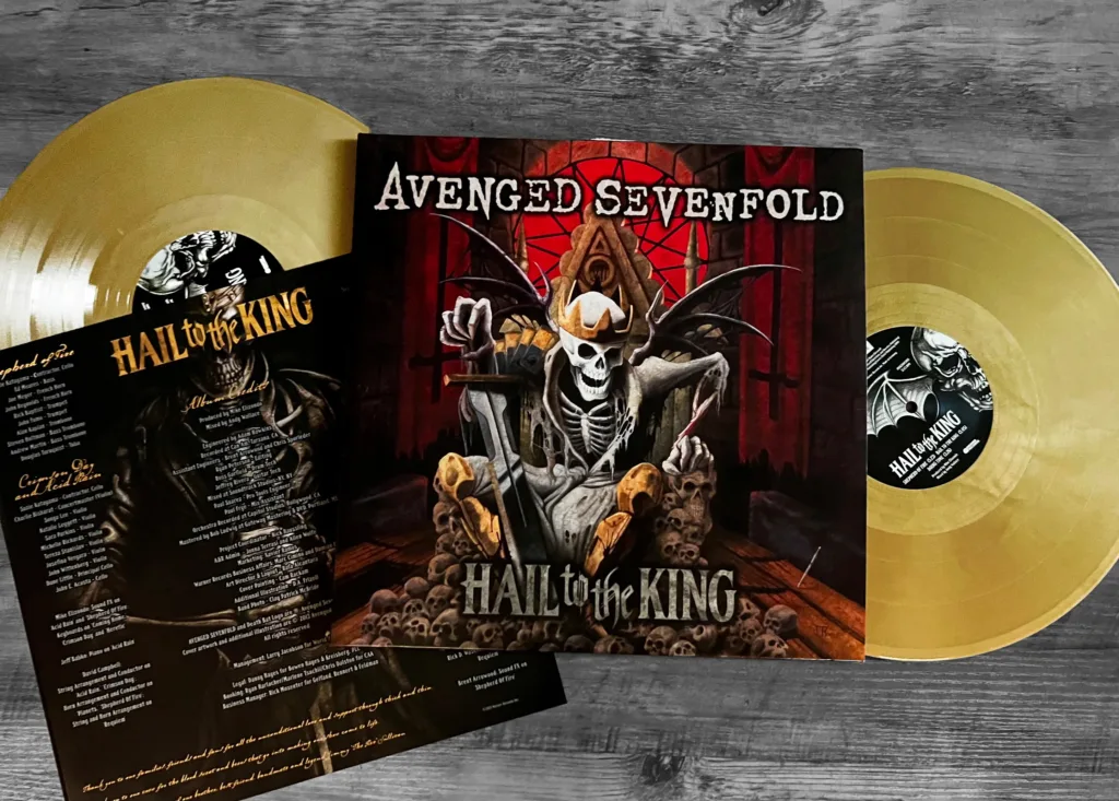Avenged Sevenfold Hail to the King gold vinyl reissue
