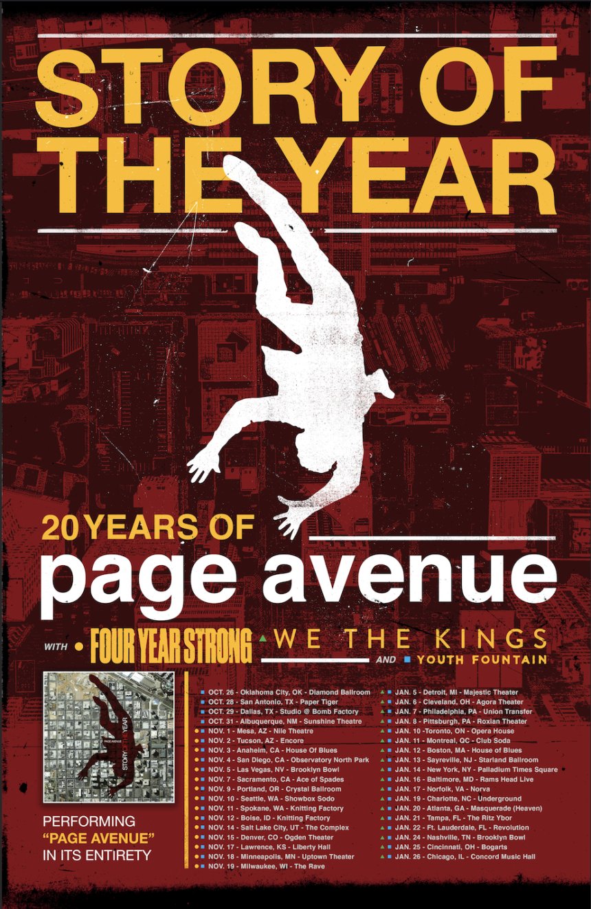 Story of the Year Announce ‘Page Avenue’ 20th Anniversary Tour