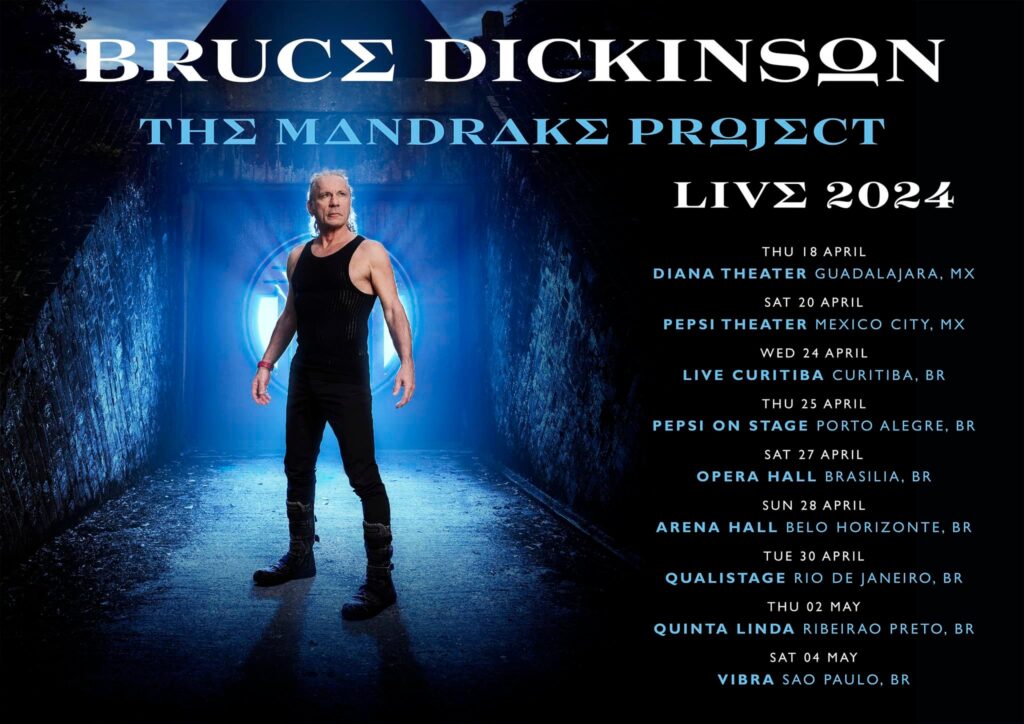 Bruce Dickinson 2024 solo tour