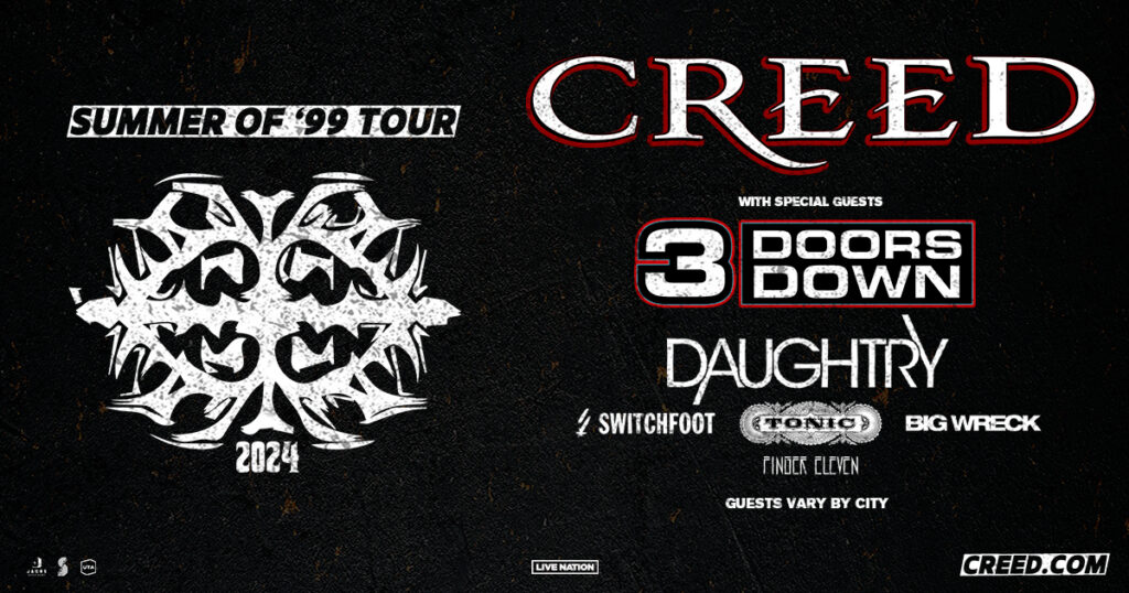 Creed 2024 North American tour Scott Stop Mark Tremonti