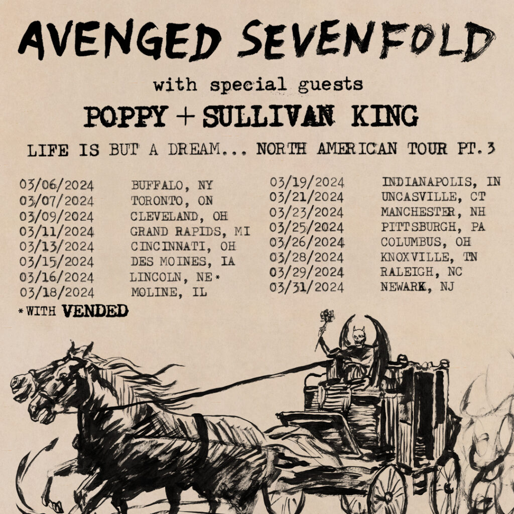 Avenged Sevenfold 2024 tour dates