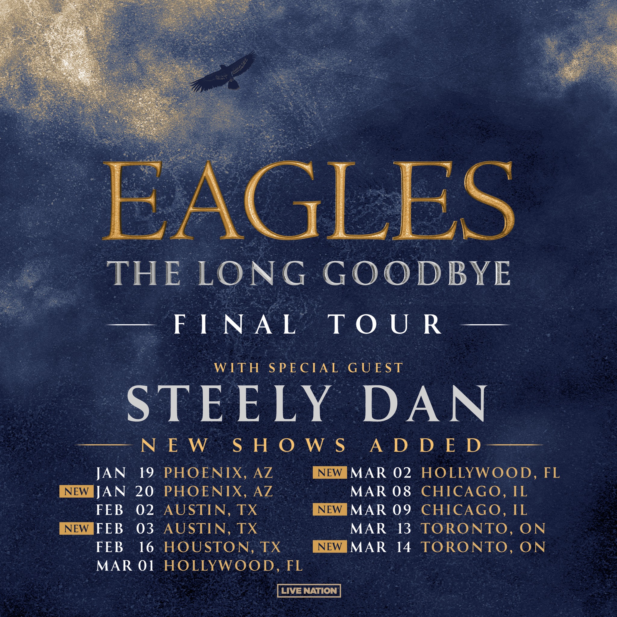 Eagles Add More Shows to 2024 Long Goodbye Tour