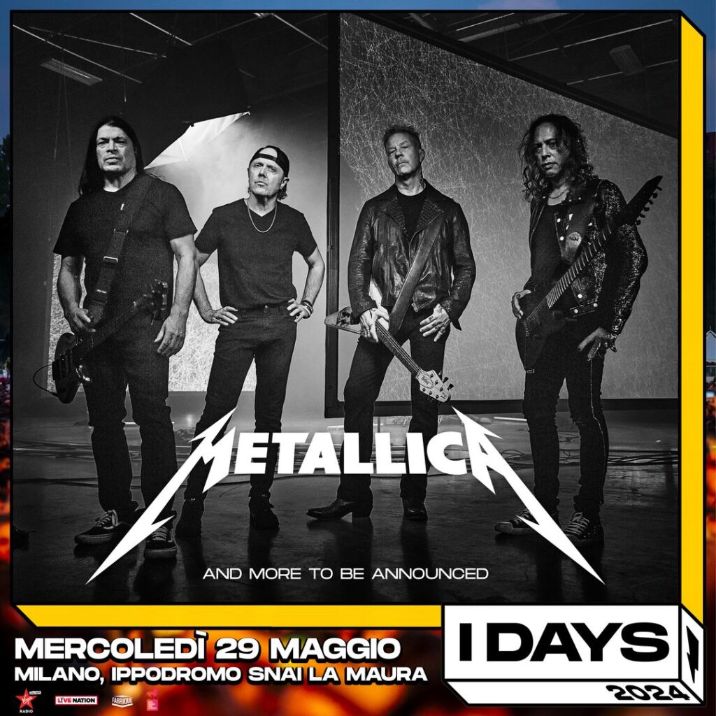 Metallica I-Days Festival Italy 2024