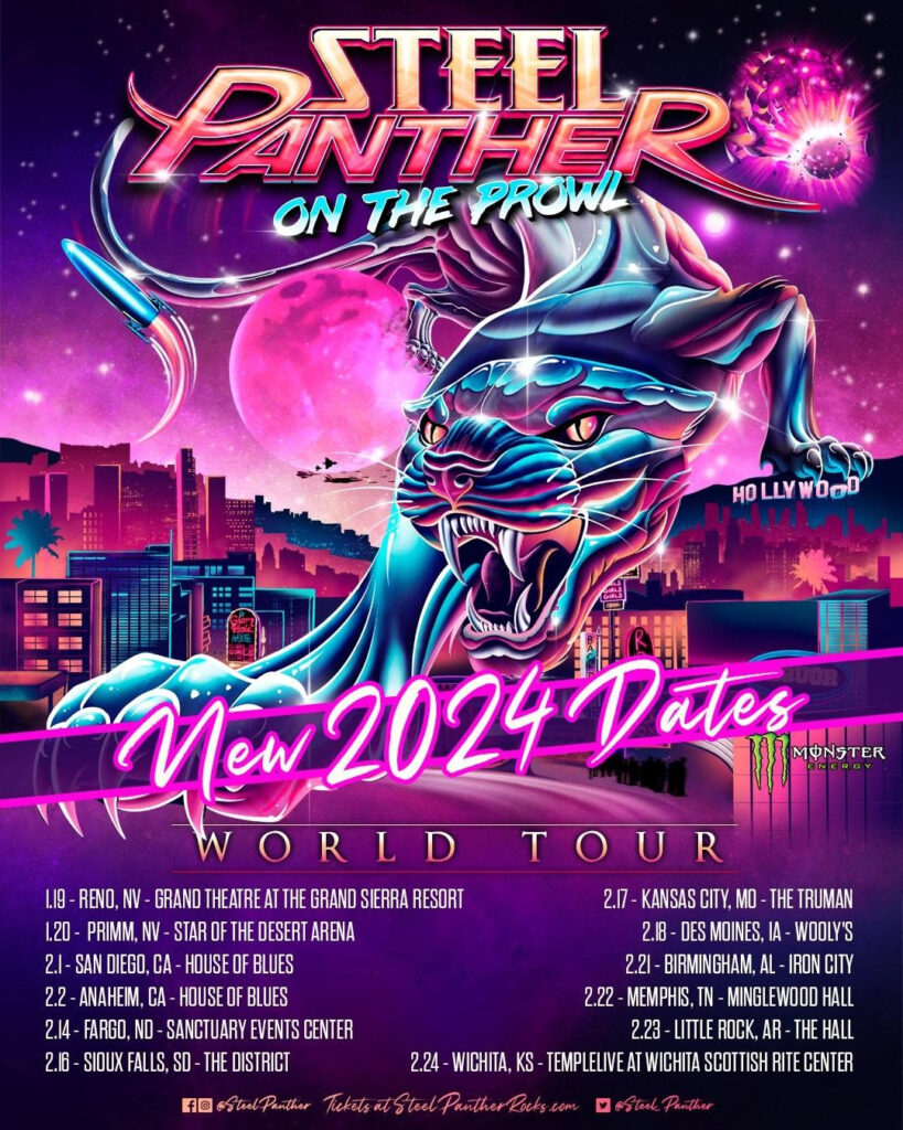 Steel Panther 2024 tour
