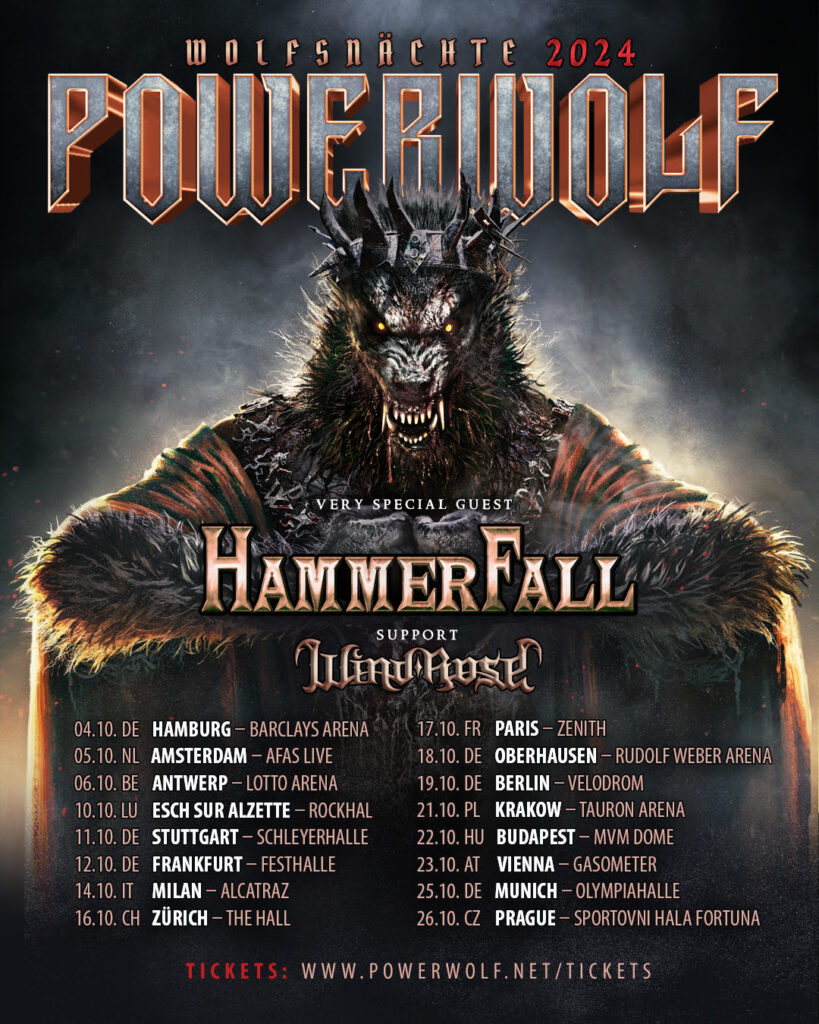 Powerwolf 2024 tour