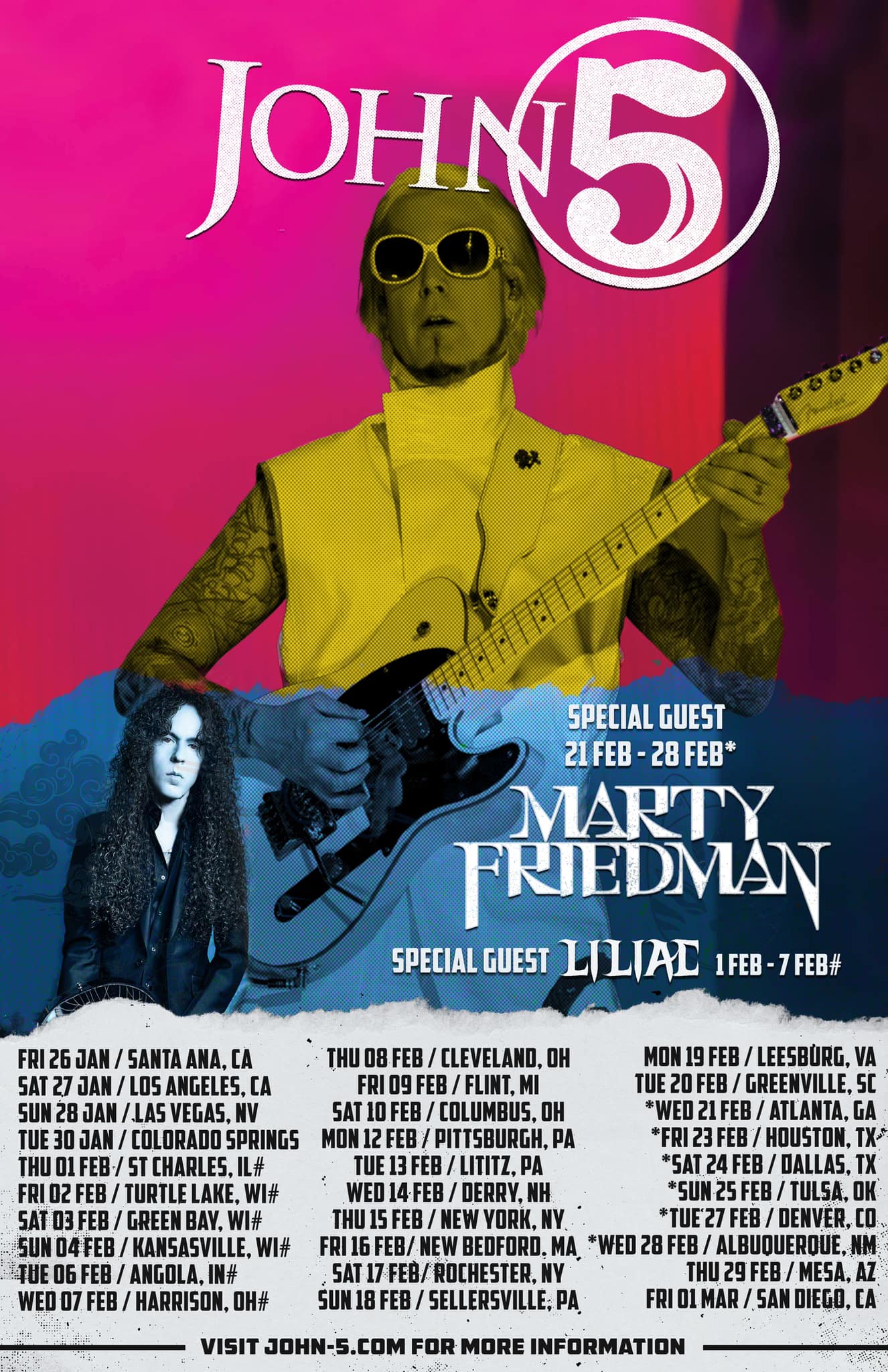 Marty Friedman Joining John 5 on Tour Next Year