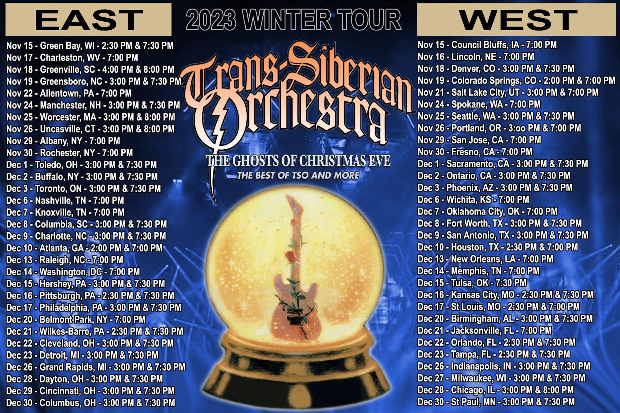 Trans Siberian Orchestra Announces 2023 Tour