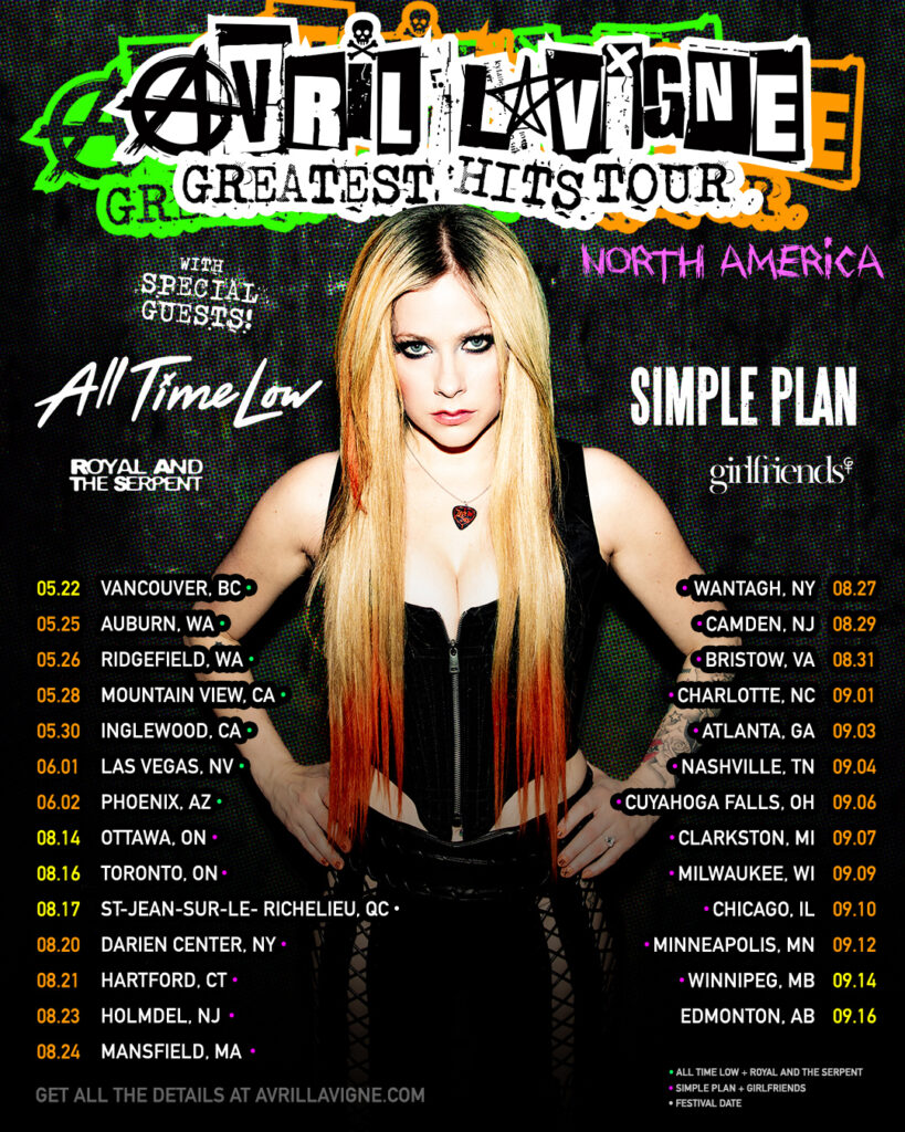 avril lavigne tour opening act