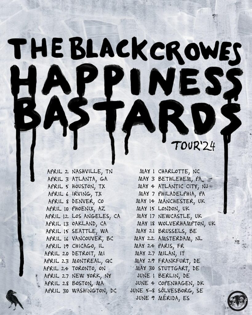 The Black Crowes 2024 tour dates
